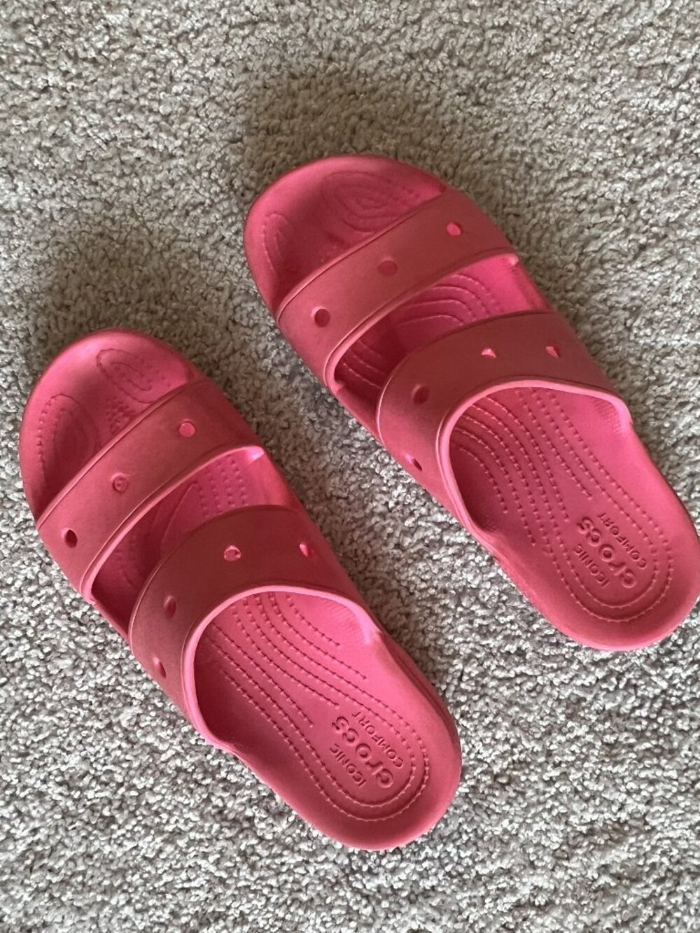 Crocs Comfort Slides Women's Size 10 Pink